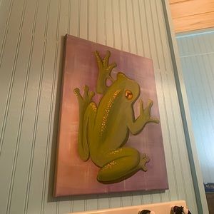 Acrylic frog painting
